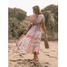 Buy cheap Red Color Floral Casual Dress High Waisted Summer Printed Dresses from wholesalers