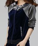 Fashion Street Style For Women Velour Tracksuit