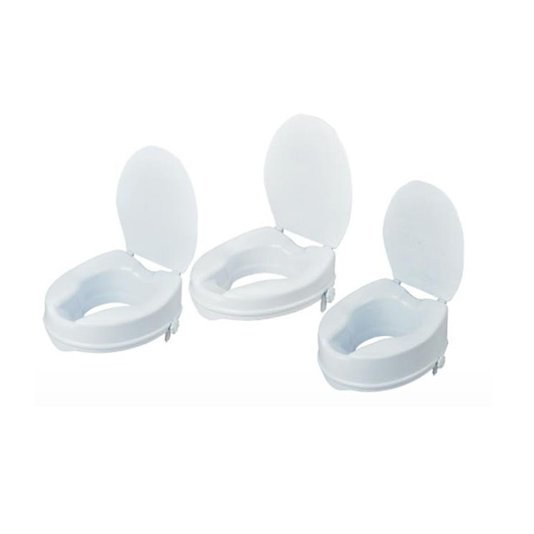 Accessories Raised Toilet Seat and Lid and Bucket for Commode Chair