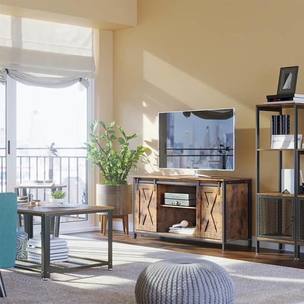 Buy cheap TV Cabinet with Barn Door, Farmhouse Style TV Cabinet, TV Stand with Sliding Door, ULTV45BX from wholesalers