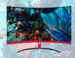 Wholesale 32" Curved PC Gaming Monitor , Three Side Borderless Desktop LED Monitor from china suppliers