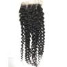 Buy cheap 18 Inch Peruvian Kinky Curly Hair Bundles With Closure Natural Color from wholesalers