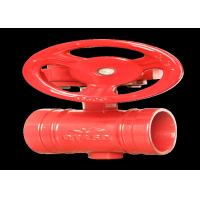 Buy cheap Ductile Iron Grooved Butterfly Valve , Card Slot Worm Gear Butterfly Valve product
