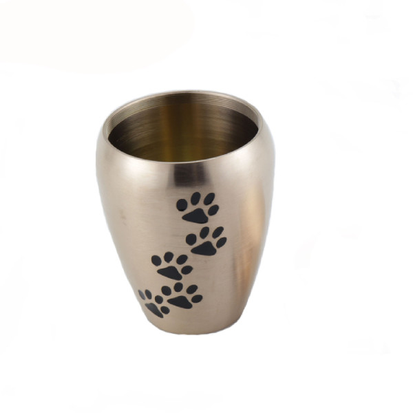 Weight 235g Pet Urns Size 70 * 45 * 70mm Stainless Steel Material For Dogs And Cats