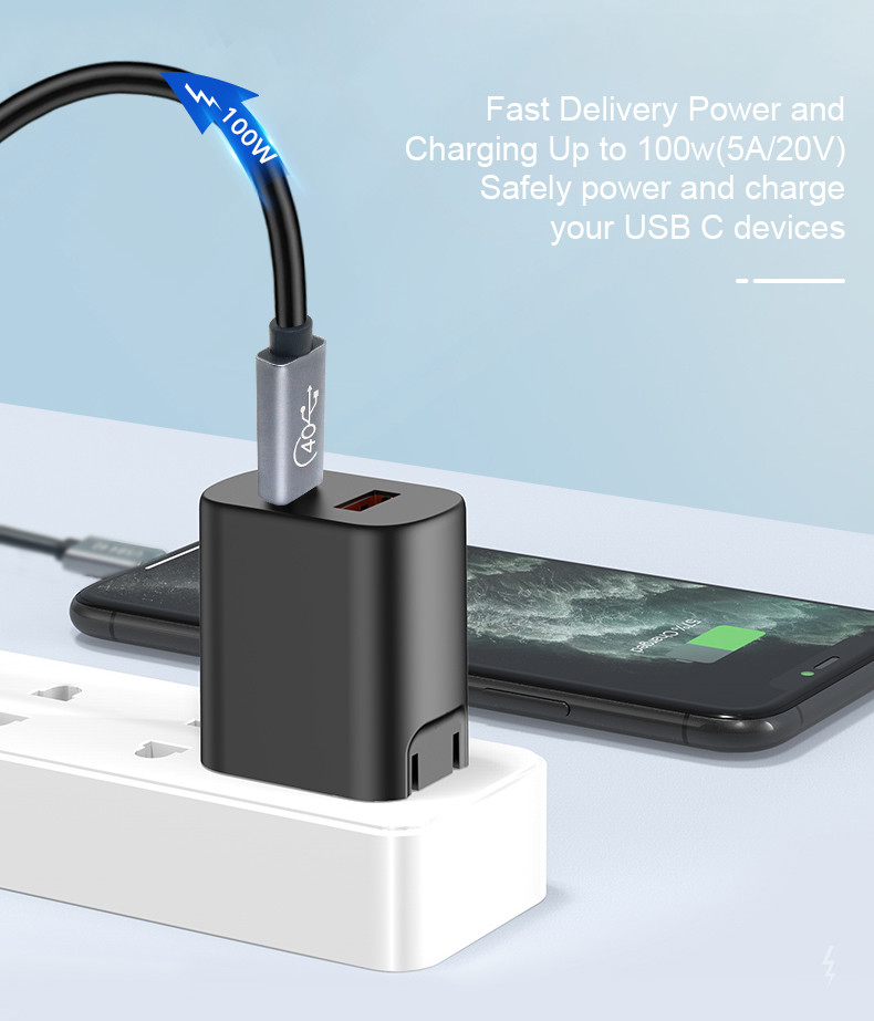 8k 60HZ 100W USB 4.0 Cable 40Gbps Compatible With USB 3.1 3.2