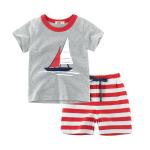 Summer Baby Children's Clothing Sets Short Sleeved Hooded Collar
