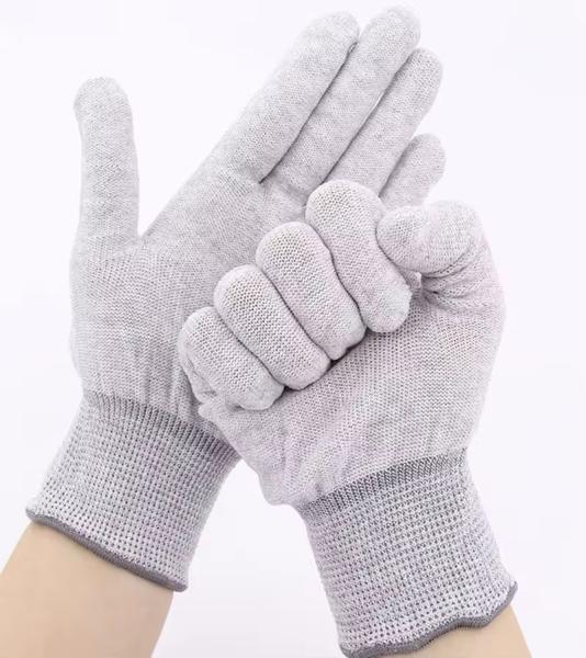 Industrial Working Safety Anti Static Gloves / All ESD Custom Palm PU Coated