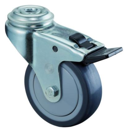 Buy cheap Institutional Caster Swivel Bolt Hole Castors With Brakes Locking Wheels from wholesalers