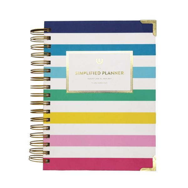 Buy cheap Spiral Bound Daily Weekly Planner Beautiful Paper Cover With Metal Corner Protected from wholesalers