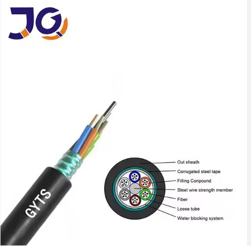 Buy cheap GYTS Fiber Optic Cable Steel Armored PE Sheath Directly Buried Best Price from wholesalers