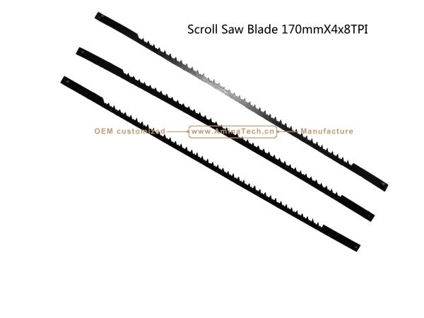 Buy cheap Scroll Saw Blade 170mmX4x8TPI Cutting wood,Plastic,Low-hardness metal from wholesalers