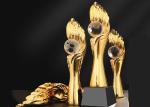Custom Made Resin Trophy Cup / Award Cups Trophies With Crystal Ball