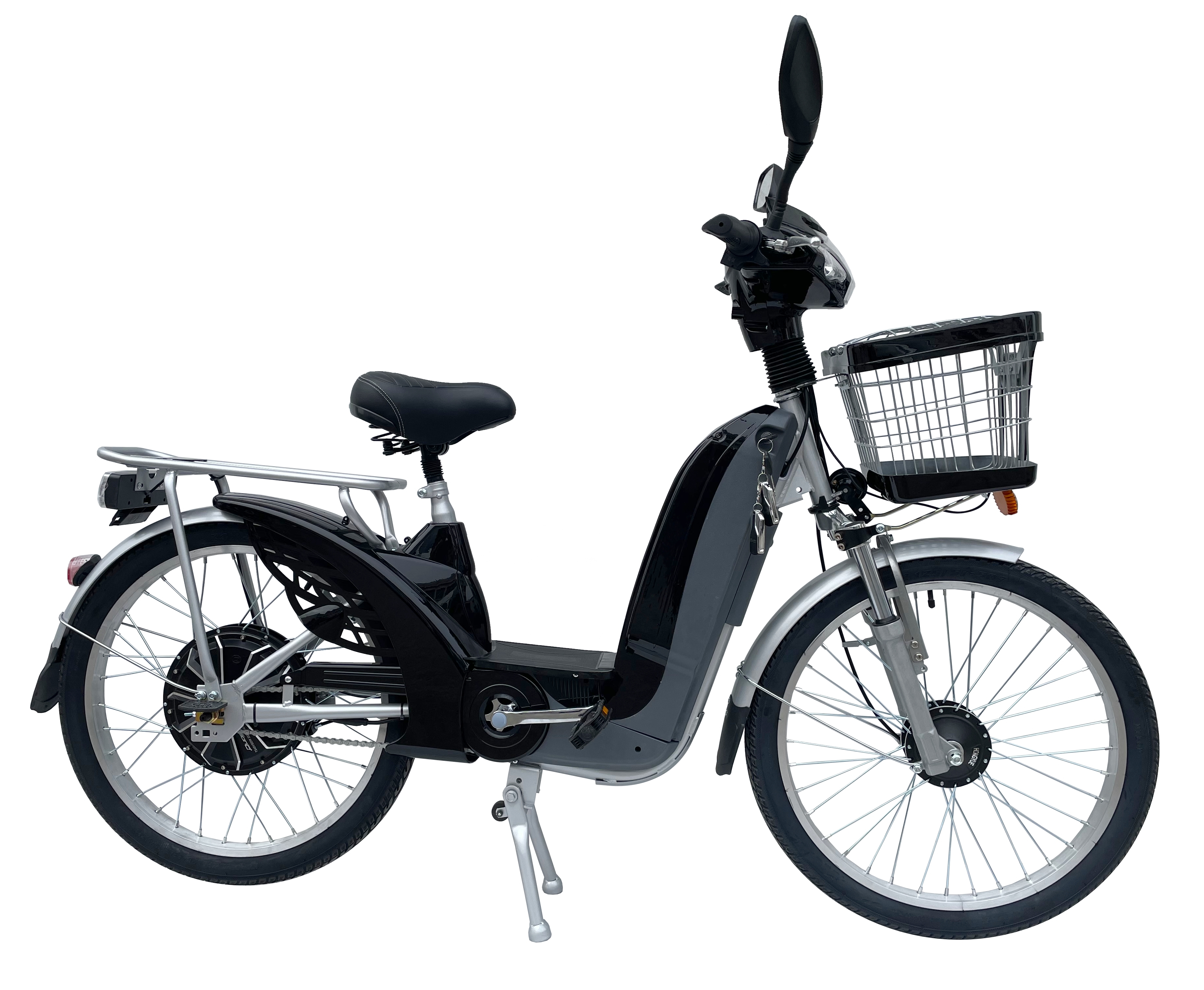 Single Speed 48V Electric Bike 500W 350W 24 Inch Wheel Electric Bike