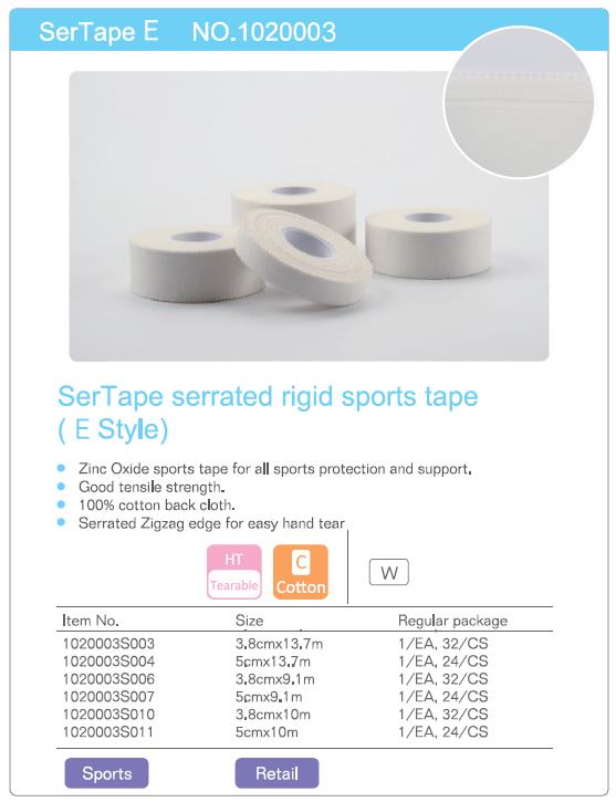 100% Cotton Athletic Medical Sports Tape for Leg Guard & Hand Guard