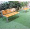 Buy cheap Commercial Backless Outdoor Wooden Bench For Urban Park School from wholesalers