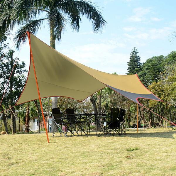 Buy cheap Silver Coated Fabric Sun Shelter Shade Collapsible Rainproof Windproof from wholesalers