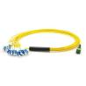 Buy cheap Multi Core MTP / MPO Fiber Optic Patch Cord LC To ST Fiber Cable , High Density from wholesalers
