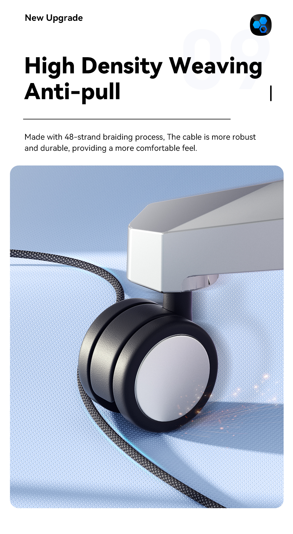 USB C To USB C Magnetic Cables 100W 1m 480Mbps ES-X53 Series