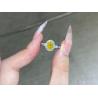 Buy cheap 1.00ct Lab Grown Fancy Vivid Yellow Diamond Ring Oval Shape 18k White Gold from wholesalers