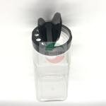 Transparent Black Cap Big Jar Type 1000ml Bath Salt Jar Plastic Packaging