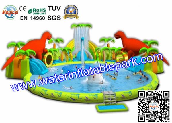 Buy cheap Colorful Commercial Inflatable Water Park Rentals / Inflatable Water Pool from wholesalers
