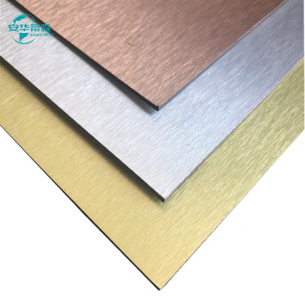 Buy cheap Aluminum Composite Brushed ACP Corrosion Resistant Glossy Acp Sheets 2440mm from wholesalers