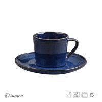 Buy cheap 230ml Ceramic Tea Coffee Set / Cup Set , Stoneware Cup And Saucer Eco Friendly product