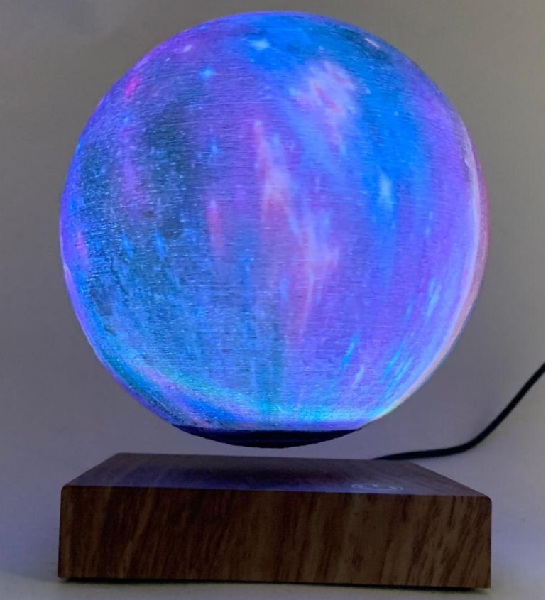 PA-1019 magnetic floating levitation starry corolful change moon lamp 6INCH