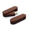 Buy cheap Swivel Wooden USB Flash Drives 2GB 4GB 8GB with Laser Logo-Printing from wholesalers