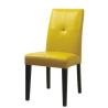 Buy cheap PU/leather upholstery beech wood wooden dining chairs with double line stitching,wooden fashion dining chairs high back from wholesalers