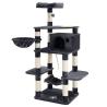 Buy cheap Sturdy Modular Cat Scratch Tower Jumbo 69" Black Color Free Stand Stable from wholesalers