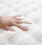 New Arrival Nordic Style Polyester Super Soft Faux Rabbit Fur 3D Bubble Area