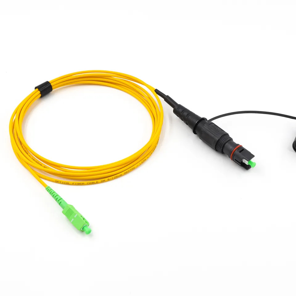 H Optitap To SC/APC Fiber Patch Cable Yellow 3.0mm 3M Customized