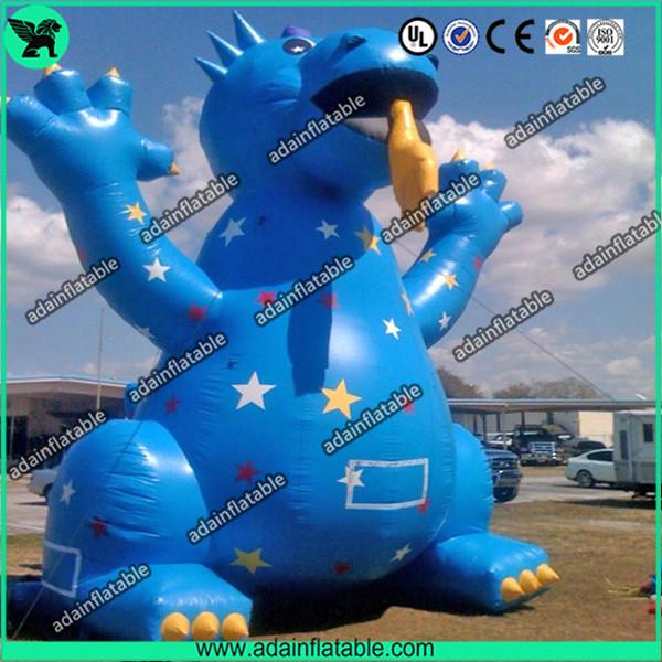 Buy cheap 3m High Cute Blue Inflatable Dragon Cartoon For Giant Event , Event Inflatable Model from wholesalers