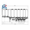 Buy cheap 3 axle fuel tank trailer/50000 liters gasoline transport tank trailer/Kingpin 2" or 3.5 from wholesalers