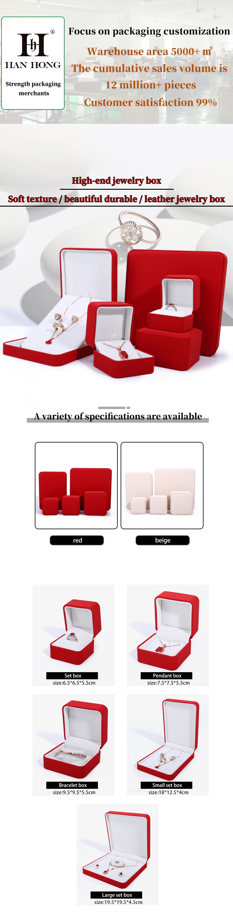 Customized PU Leather Necklace Box for Customized Luxury Jewelry Packaging