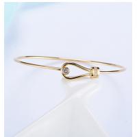 Buy cheap Gold Bangles Gold Value 18K Gold Diamond Bangle 0.15ct Open-Type Lock product