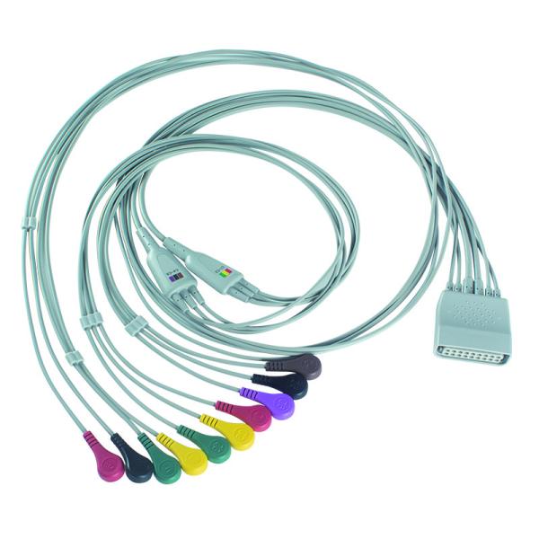 Buy cheap Compatible for PH Telemetry Holter ECG 10Lead ECG Cable Holter IEC Snap from wholesalers