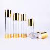Buy cheap Gold Transparent Airless Cosmetic Bottles For Lotion Spray 30ml 50ml from wholesalers