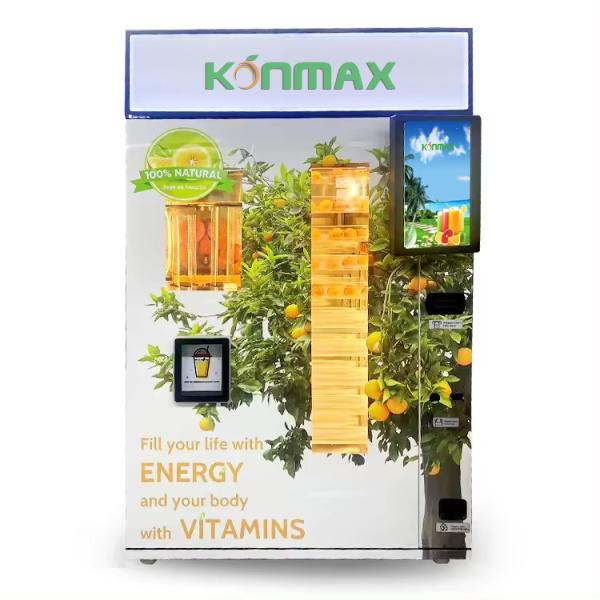 Buy cheap Cards Payment Fully Automatic Natural Fruit Juice Dispenser Fresh Orange Juice Vending Machine from wholesalers