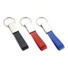 Buy cheap PU Leather Key Chains Zinc Alloy Debossed Logo Mini Key Holder Leather Strap from wholesalers