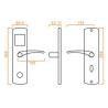 Buy cheap 9 Series Hotel Electronic Door Locks K1S Motise Mifare 1K S50 Card Required from wholesalers