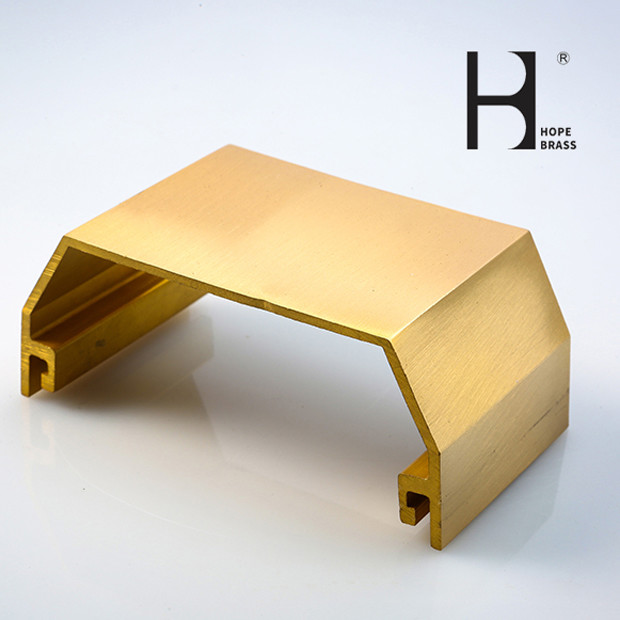 OEM Golden C3604 Antique Brass Handrail Long Using Life For Floor