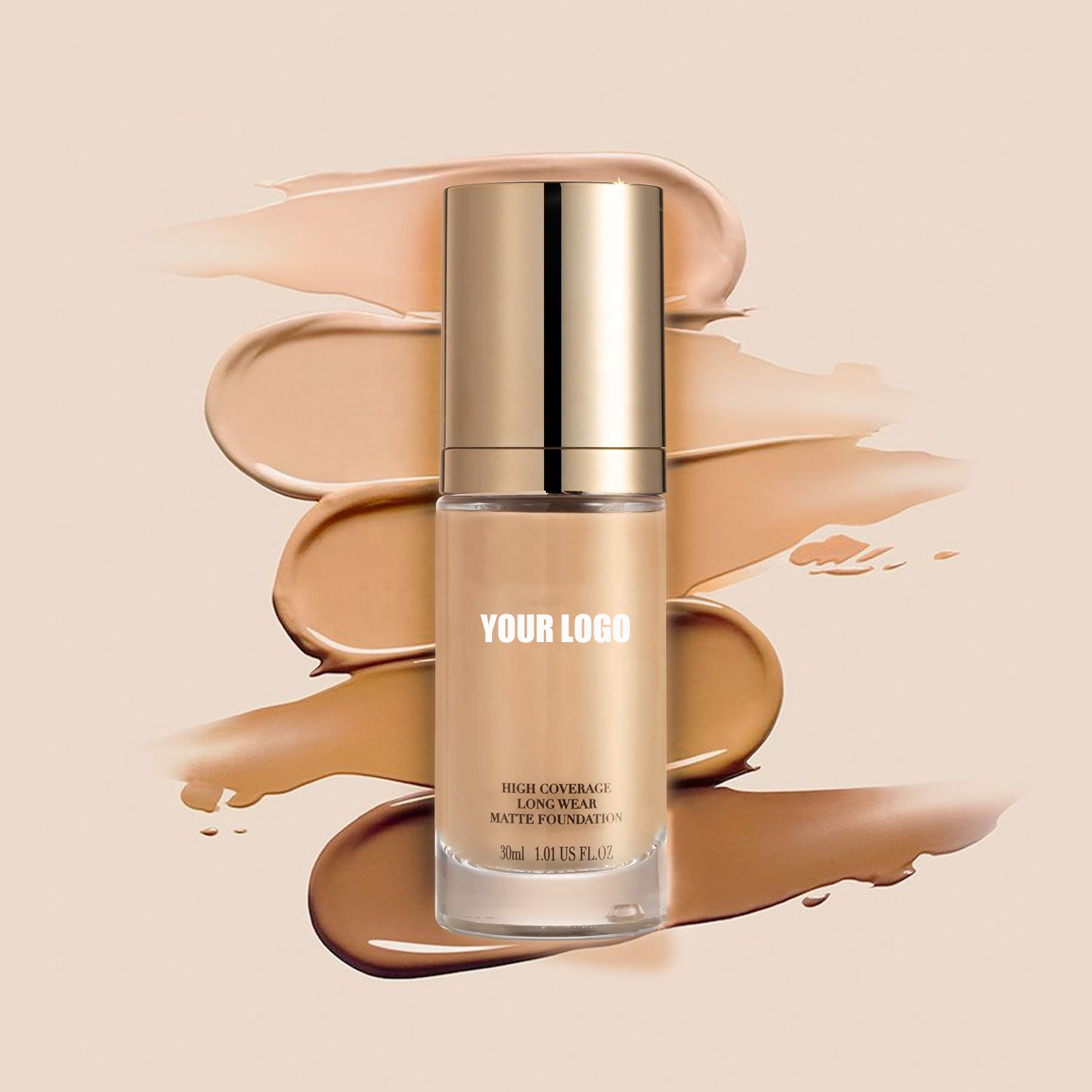 OEM ODM SPF 35 Long Lasting Concealer Foundation Waterproof Moisturizing Mineral Matte Full Coverage Liquid Foundation