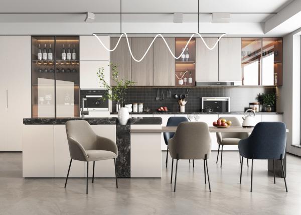 Buy cheap Vertical Wood Grain Walnut Laminated Finish Kitchen Cabinets Custom Color from wholesalers