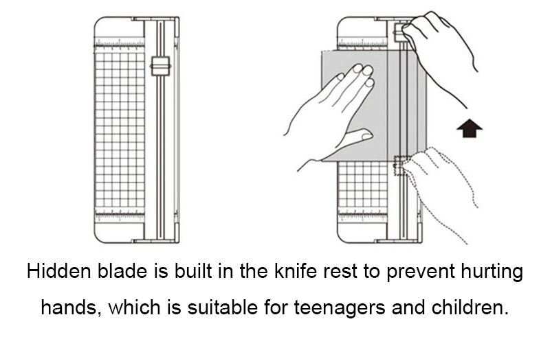 Convenient DIY Paper Cutter Multifunctional Manual A4 Paper Trimmer with Safety Design