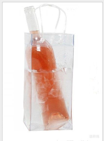 Buy cheap Recyclable Clear PVC Wine Ice Bag from wholesalers