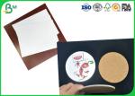 SGS Certification 350g White Uncoated Woodfree Paper / Absorbent Cardboard Paper