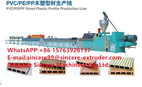 Buy cheap WPC Wood Plastic Composites PVC Profile Extrusion Line Making Machinery from wholesalers