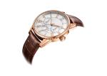 Genuine Leather Quartz Stainless Steel Watch 5ATM Waterproof 43mm Case Size